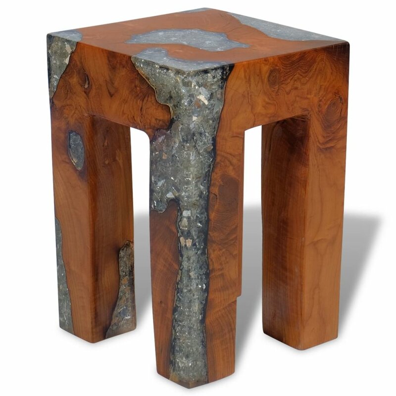 Bohannon Solid Wood Accent Stool 
